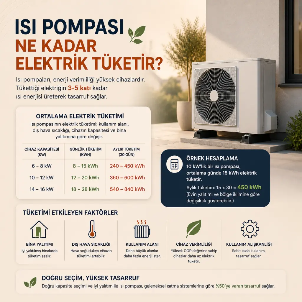 Isı Pompası Ne Kadar Elektrik Tüketir?